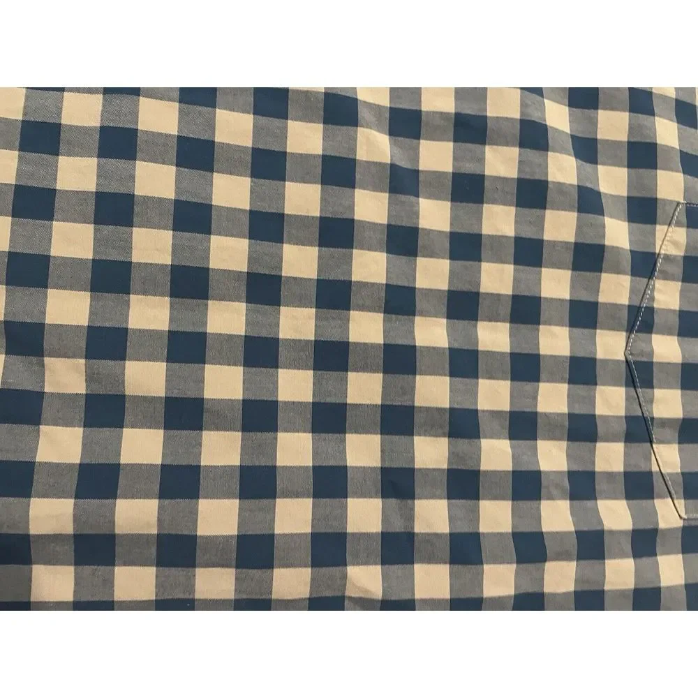 J.CREW Long Sleeve XL Blue Check Button‎ Down Cotton Shirt